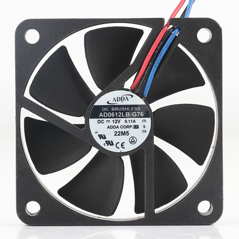 ADDA 12V 24V DC12V 0.11A EC AC 60*60*10MM CM 6010 3-wire High-air Volume Inverter Mute AD0612LB-G76 Cooling Fan
